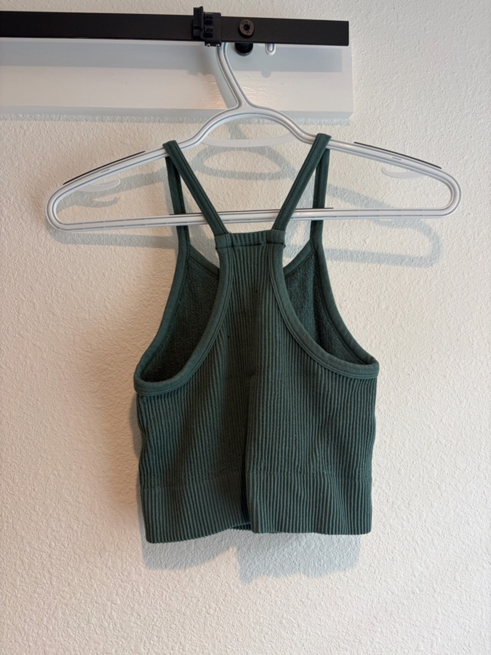 Altar'd State Ribbed Racerback Tank in Deep Green - Picture 3 of 9
